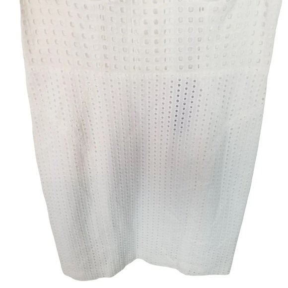 Rebecca Minkoff White Eyelet Lace Bustier Claudia Dress Sz L - Picture 12 of 14